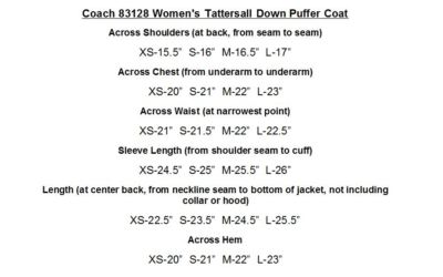 Coach Down Puffer Jacket, Women's Legacy Tattersall Winter Coat
