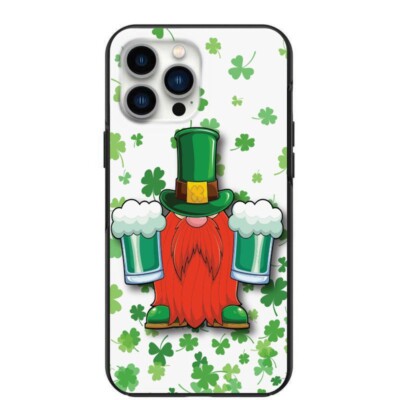 St Patrick's Day Gnome Green beer and Red Beard design phone case for iPhone 7 8