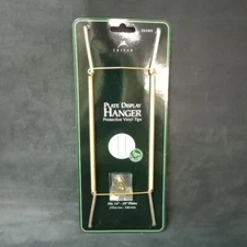 Deluxe Plate Hangers BRASS 14"- 20" Wall Wire Display Easel Tripar