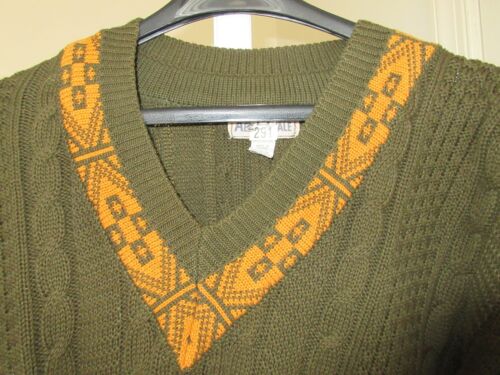 Mens Sweater , AEROPOSTALE , L , Brown /Orange , 100% Cotton , Preowned - Picture 1 of 7