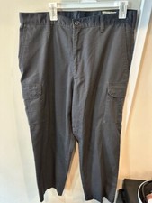 Men's Navy Cintas Cargo Work Uniform Pants Size 36x30