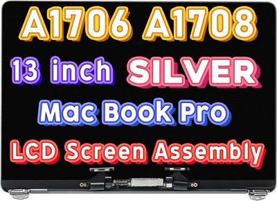 New Silver Retina LCD Screen assembly for Apple Macbook Pro 13'' A1706 A1708 A+++