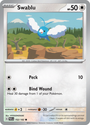 Swablu 152/182 Pokmon TCG Paradox Rift | eBay