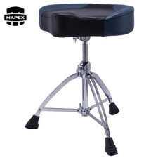 Mapex T855BL Doppio Braccio Blu Ecopelle Traspirante Sella Tamburo Trono