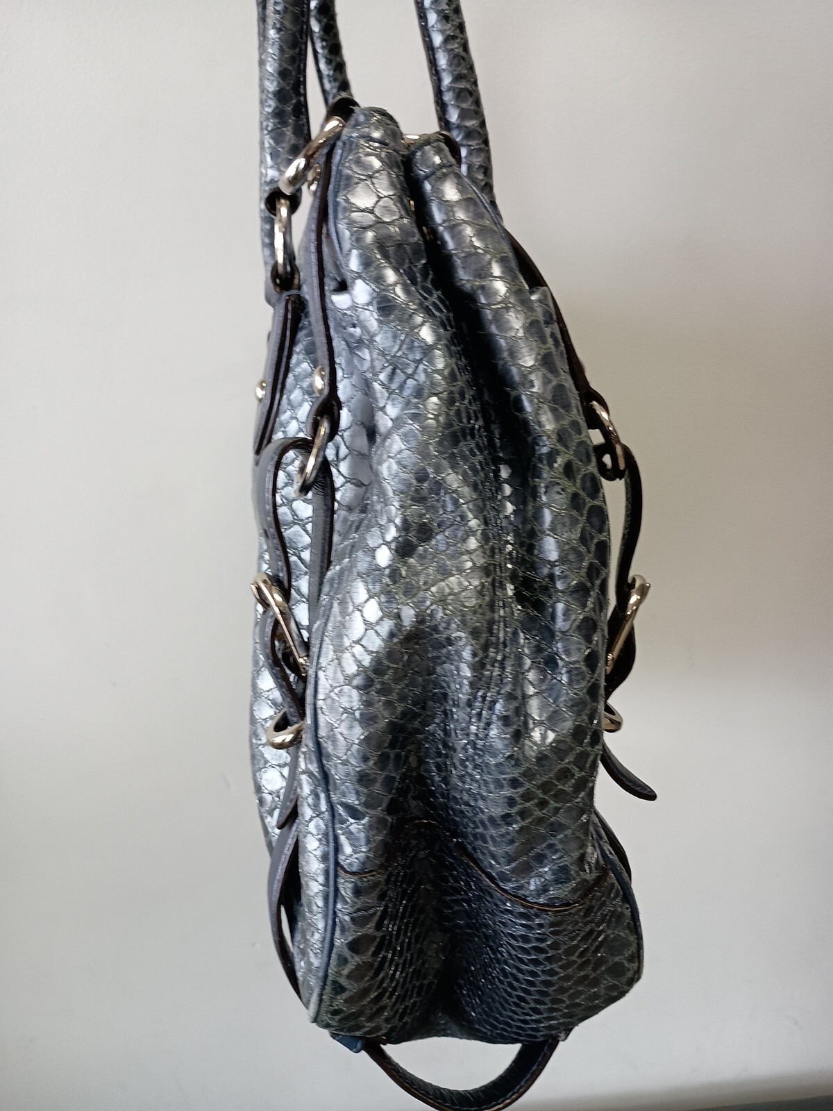 Coach Bag Exotic Embossed Python Leather Sierra C… - image 4