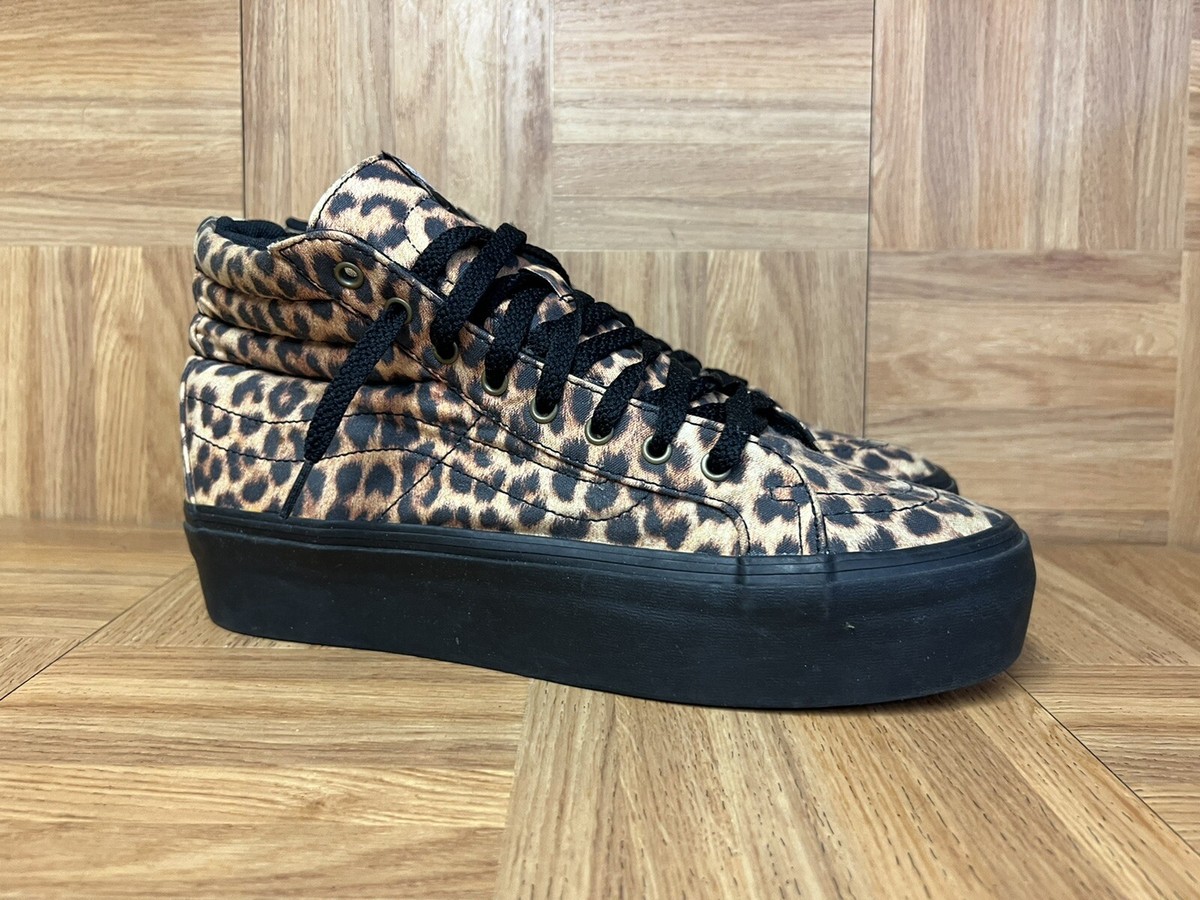 RARE🔥 VANS SK8-Hi Platform Leopard Cheetah Platform