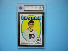 1971/72 O-PEE-CHEE NHL HOCKEY CARD #202 GARY DORNHOEFER KSA 8.5 NMMT+ SHARP+ OPC