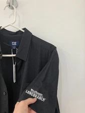 Cutter & Buck short  sleeve  button Wild Turkey  Longbranch shirt   Medium  NWT