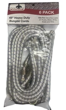 6pc Goliath Industrial Heavy Duty 48" Bungee Cord Tie Down Straps - BC648