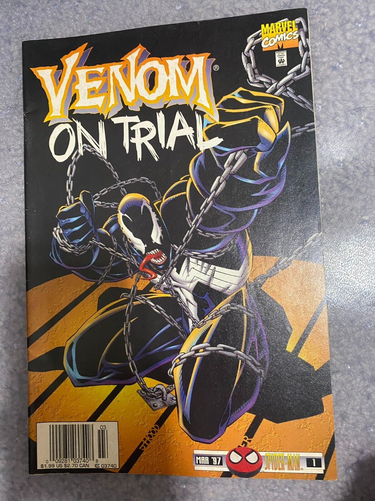 Marvel Comic. Venom: On Trial. 1997. Vol 1 of 3. Law and Order.