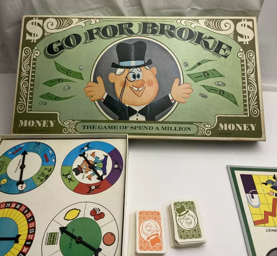 Vintage 1965 Go For Broke The Game Of Spend A Million Board Game - Image 3 of 4
