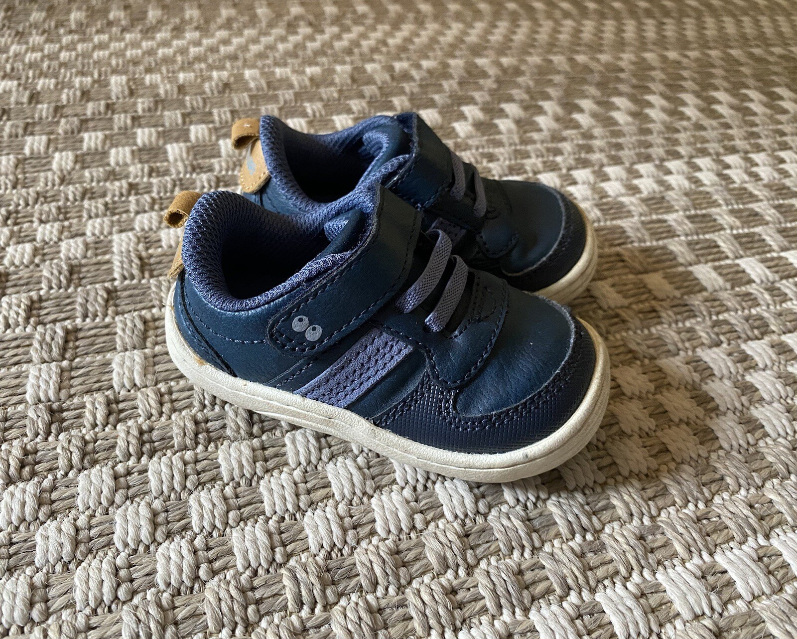 STRIDE RITE Alec Navy Blue Baby Toddler Shoes First Walker Sneakers 4 M-image