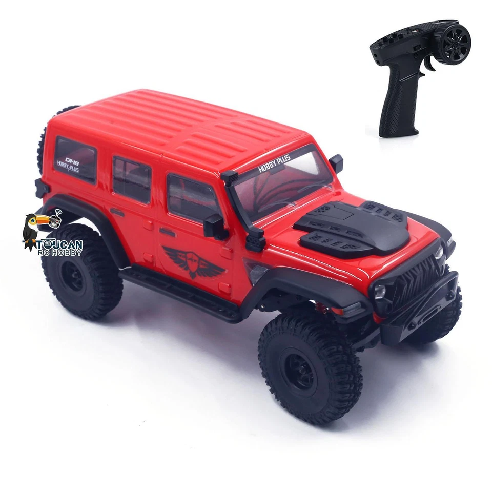 4x4 1:18 Radio Control Off-road Vehicle Hobby Plus CR18 RTR RC Crawler Car Model - Image 2 of 4