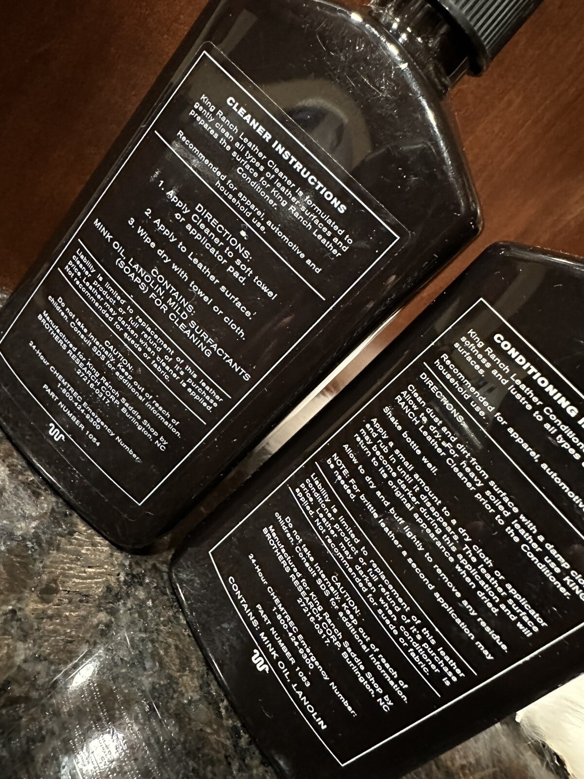 King Ranch Saddle Shop Leather Protection Cleaner Conditioner Car/Sofa