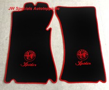 Tappeto tappetini auto adatto per Alfa Spider Duetto 1966-70 nero rosso L+S