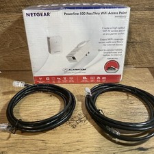 Netgear Powerline 500 PassThru WiFi Access Point Internet Extender Gaming Port