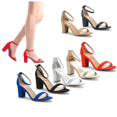 chinese dress ladies Women's Block Heeled Strappy Open Toe Dress Sandals main image 1