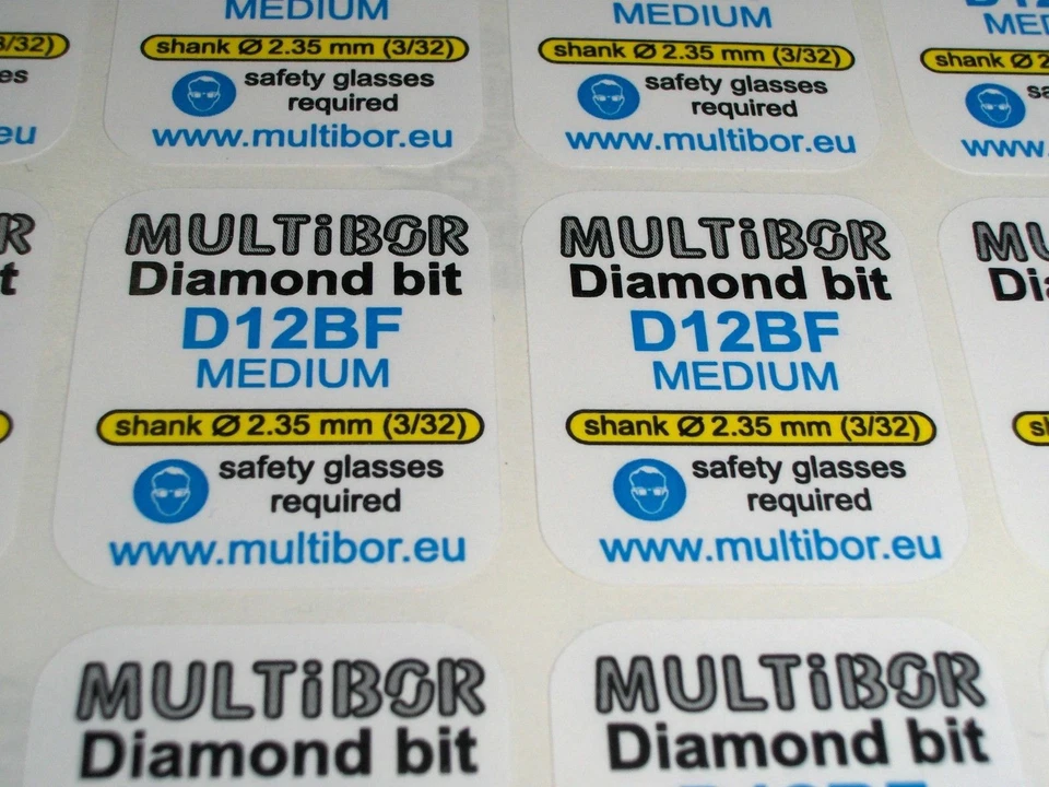 Brocas de diamante D12BF MULTIBOR 2,35 mm (3/32") calidad profesional mediana Foto 3 de 3