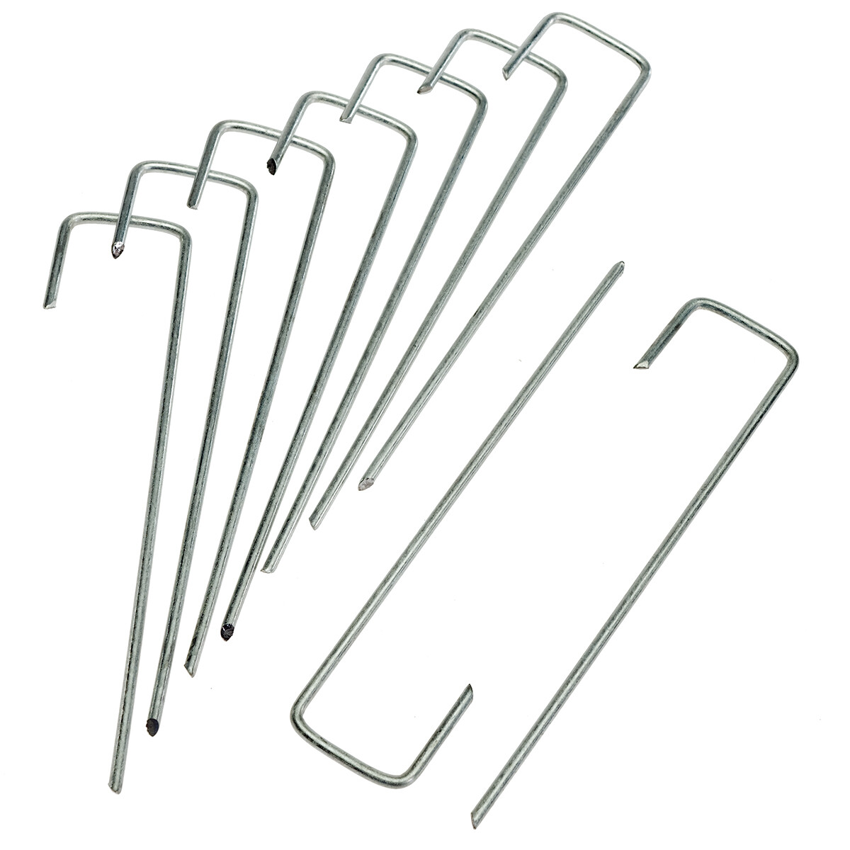 Haga - 100 Erdanker Metall Verzinkt U-förmig 200mmx30mm 3mm Für