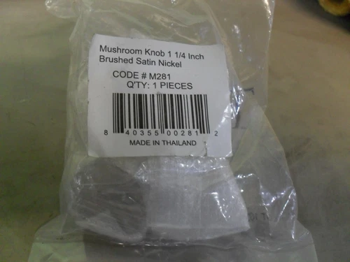 Top Knobs M281 Mushroom Knob Drawer Cabinet Pull 1-1/4" Brushed Satin Nickel - Picture 1 of 3