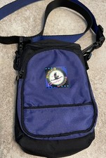 Vintage 90s Camera Bag  Strap Quality Camera Accessories Blue  Black Soft