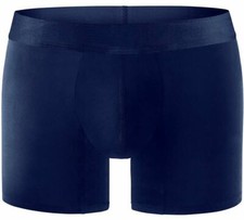 Comfyballs Mens No Show Cotton Long Boxer - Navy