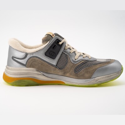Size 8G - Gucci Ultrapace Silver Metallic Green sneakers | eBay display picture 2