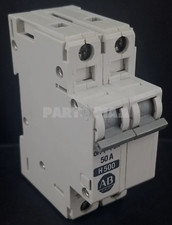 Allen Bradley 1492-CB2H500 Miniature Circuit Breaker, 50Amp, 2-Pole, 480 Vac