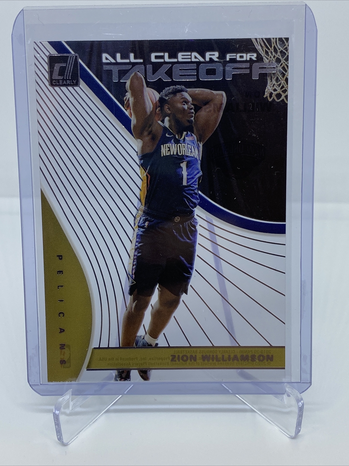 2019-2020 Donruss Optic Zion Williamson All Clear For Takeoff Rc Pelicans
