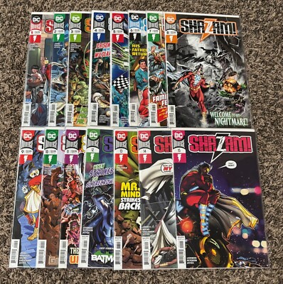 SHAZAM! 1-15 2018 2019 DC COMICS COMPLETE LOT GEOFF JOHNS