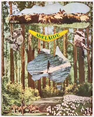 Vintage Adelaide Australien Reise Tourist Foto Booklet Broschüre 50er Jahre