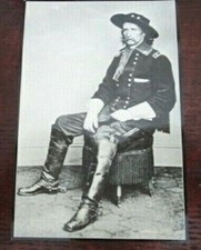 General George A.Custer Postcard Custer Battlefield National Monument Mont.- D36