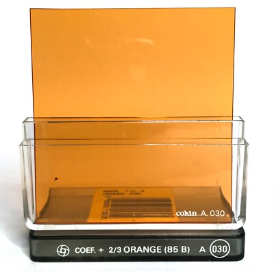 Genuine Cokin A030 Coef. + 2/3 Orange (85 B) Filter - opened, unused