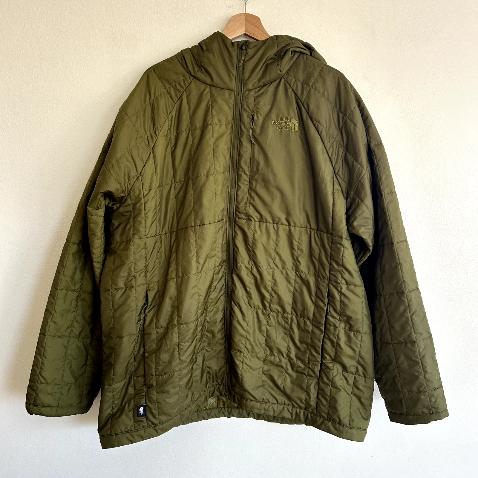 The North Face Circular Design Insulated Hooded Jacket Men’s XXL Olive Green S24