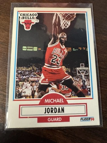 1990-91 Fleer - Michael Jordan #26 Rare Error Card Yellow Dot