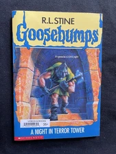 VINTAGE GOOSEBUMPS PB BOOK A NIGHT IN TERROR TOWER Y/A HORROR R.L. STINE
