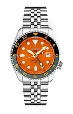 Seiko 5 Five Sports SSK005 SKX GMT Automatic Watch 100m Orange Dial Made Japan