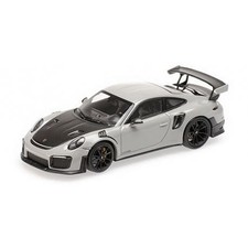 Minichamps 1/43 Porsche 911 (991 II) GT2 RS 2018 Chalk Gray Black Model New