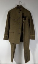 BSA Green Men's Wool Suit Size Unknown (Has some moth holes) CR-494