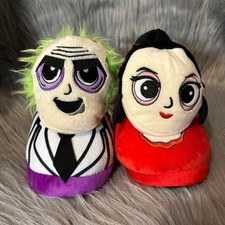 Ground Up Beetlejuice Slippers Women's Size 7-8 Slip On Plush Shoes Lightweight