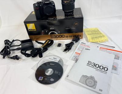 Nikon D3000 Digital SLR Camera with AF-S DX NIKKOR 18-55mm f/3.5-5.6 VR Lens
