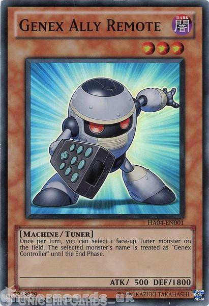 HA04-EN001 Genex Ally Remote Super Rare UNL Edition Mint YuGiOh Card