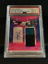 Travis Hunter 2025 Panini Origins - Rookie Jumbo Patch Auto Pink #RJJ-THR 04/12