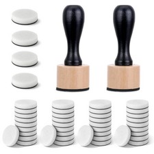 46 Pcs Mini Ink Blending Tool Set, 2 Round Mini Applicator Tools and 44 Repla...