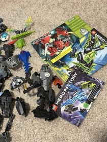 LEGO Hero Factory Bionicle Figures & Parts Lot Mixed & Manuals 7156, 2232, 6217