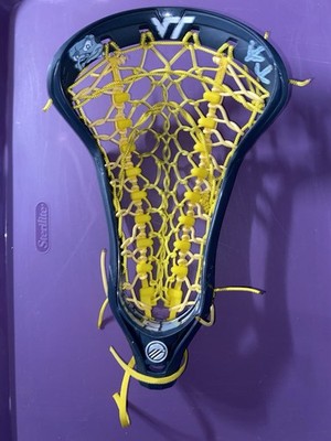 Virginia Tech Hokies Maverik Ascent Pro Hex Strung Lacrosse Head