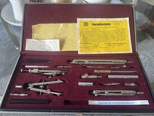 Original Richter K 9B X/2 Reisszeug  Zirkel Set 1983 Neuwertig