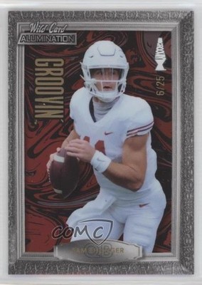2021 Wild Card Alumination Groovin' /25 Sam Ehlinger #RGFA-25 Rookie RC 0x4v