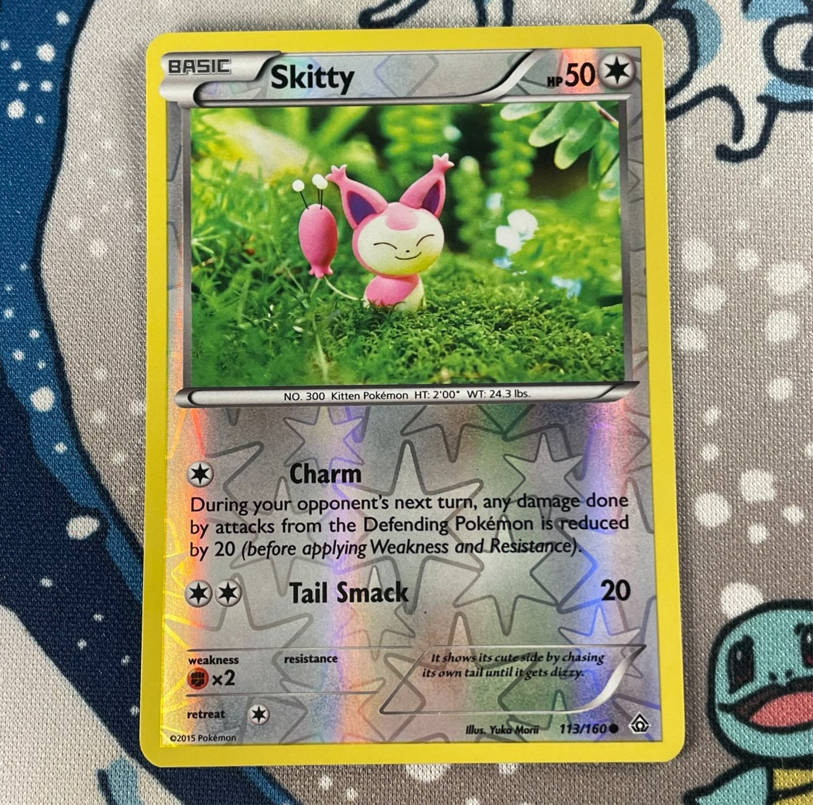 Skitty 113/160 Reverse Holo XY Primal Clash Pokemon Card 2015 NM/LP