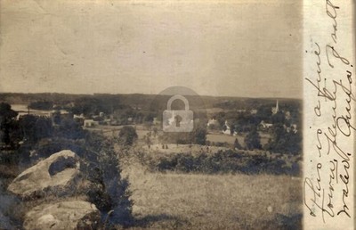 Old Mystic Ct Connecticut - Birds Eye View RPPC Photo Postcard COPY
